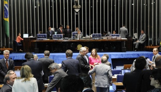 Plenário do Senado durante votação do Marco Civil da Internet (Foto: Waldemir Barreto/Agência Senado)